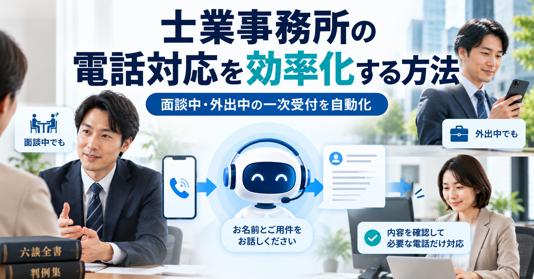 士業の電話対応をAIで効率化